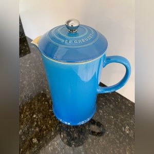 SOLD - Le Creuset Coffee Press in Marine Blue